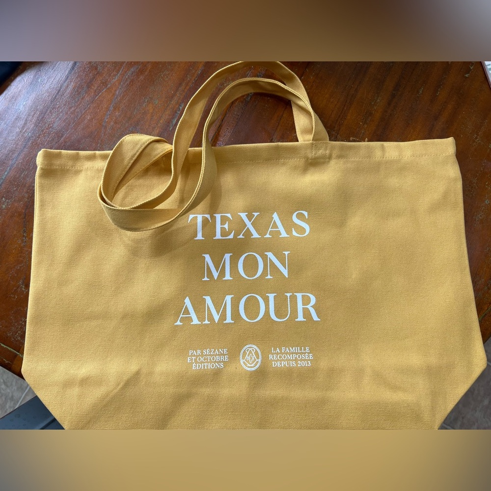 Sezane Yellow Canvas Tote NWOT